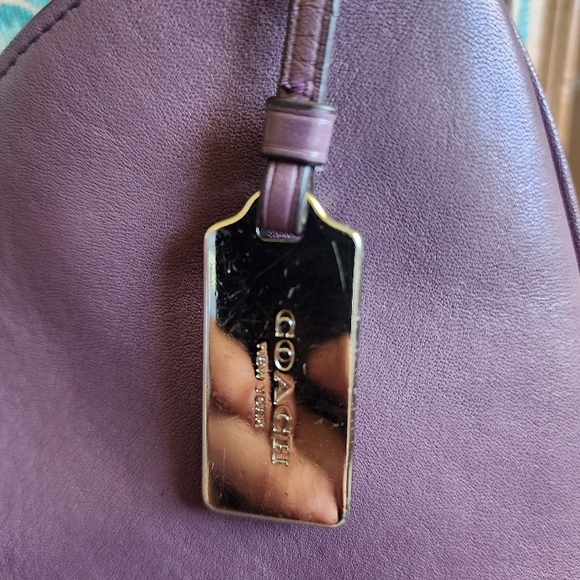 Coach Hobo Purple Women's Bag - Picture 3 of 9